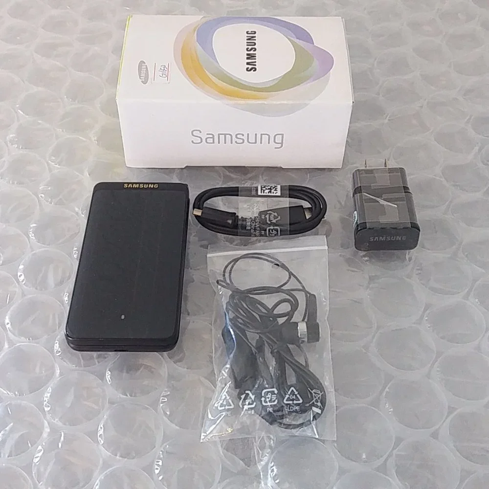 Samsung Galaxy Folder 2 SM-G1650 16GB 2GB RAM Dual SIM Flip Phone - Black